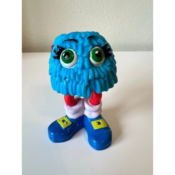 Vintage 1989 McDonald's Happy Meal Blue French Fry Figurine Toy - Picture 1 of 5
